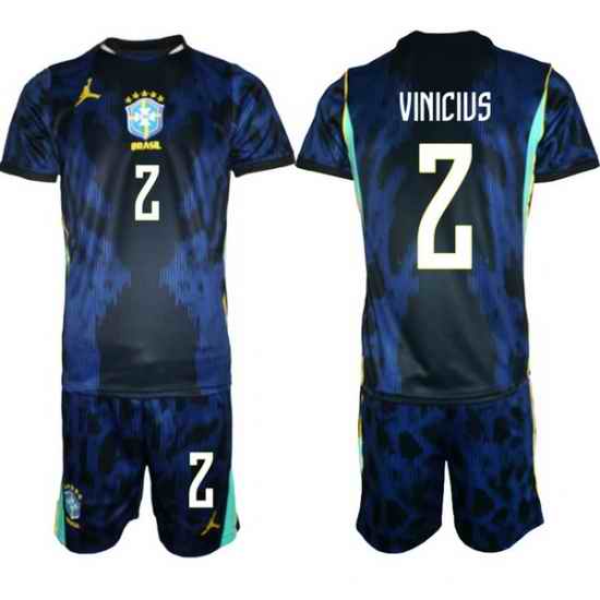 Youth Brazil 2026 FIFA World Cup Blue Away Soccer Jersey VINICIUS #2